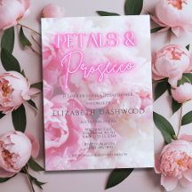 Petals & Prosecco Rosa Neon Blommigt Möhippa