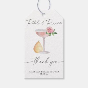 Petals & Prosecco - tack för möhippan Presentetikett