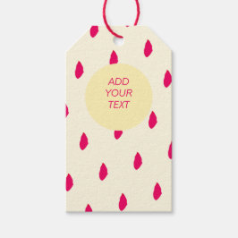 Petals regnplan Gift-Märkre Presentetikett
