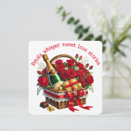 Petals Whisper - Alla hjärtans dagskort Tack Kort