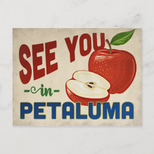 Petaluma California Apple - Vintage resor Vykort
