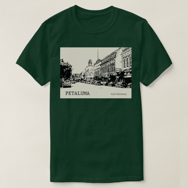Petaluma California TShirt 1 T Shirt (Design framsida)