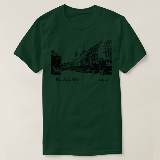 Petaluma California TShirt 3 T Shirt (Design framsida)