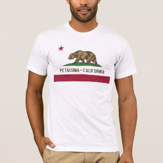 Petaluma: Flagga av den Kalifornien utslagsplatsen Tee Shirt