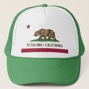 Petaluma: Flagga av det Kalifornien locket Keps