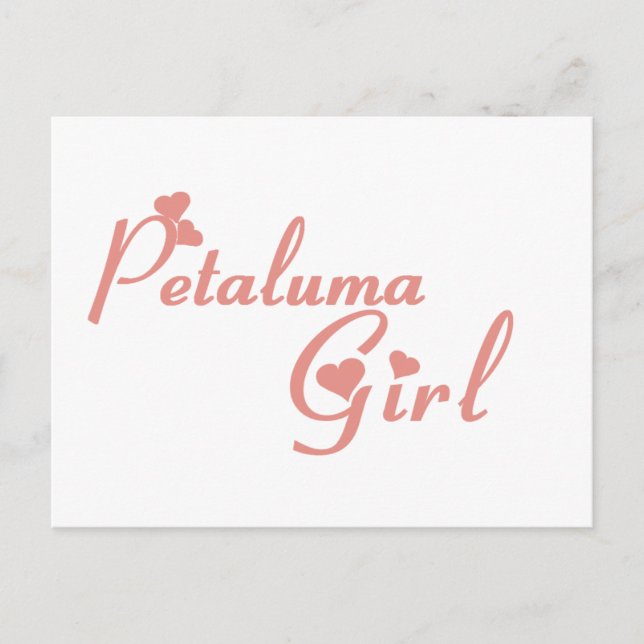 Petaluma Girl T T shirts Vykort (Framsida)