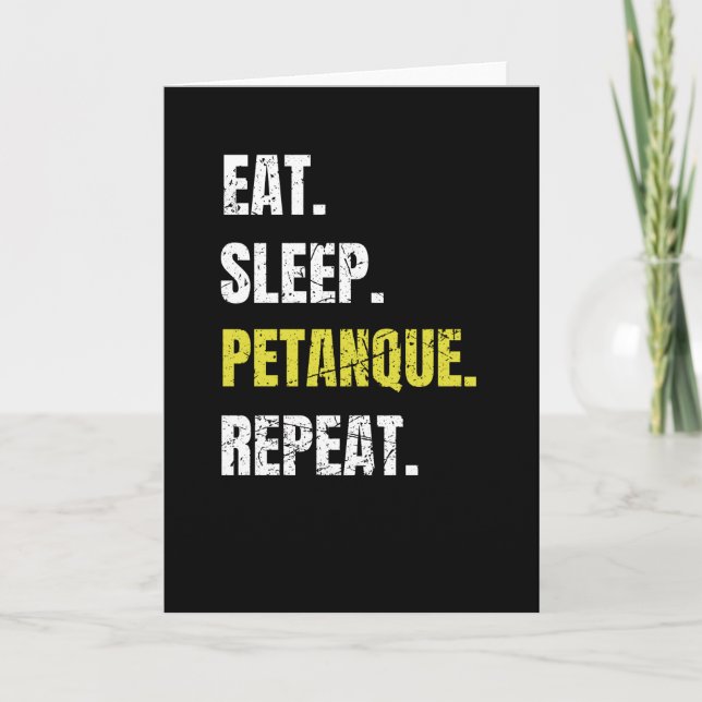 Petanque Boules Gift| Petanque Älskare Boule Playe Kort (Framsida)