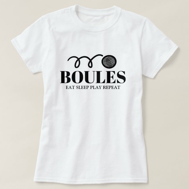 Petanque boules sport t shirt for women (Design framsida)
