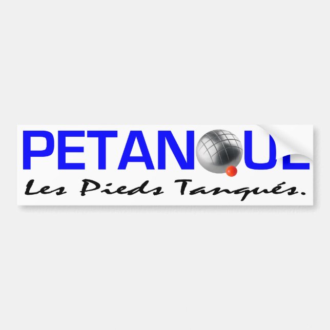 Petanque Bumper Sticker Bildekal (Framsidan)