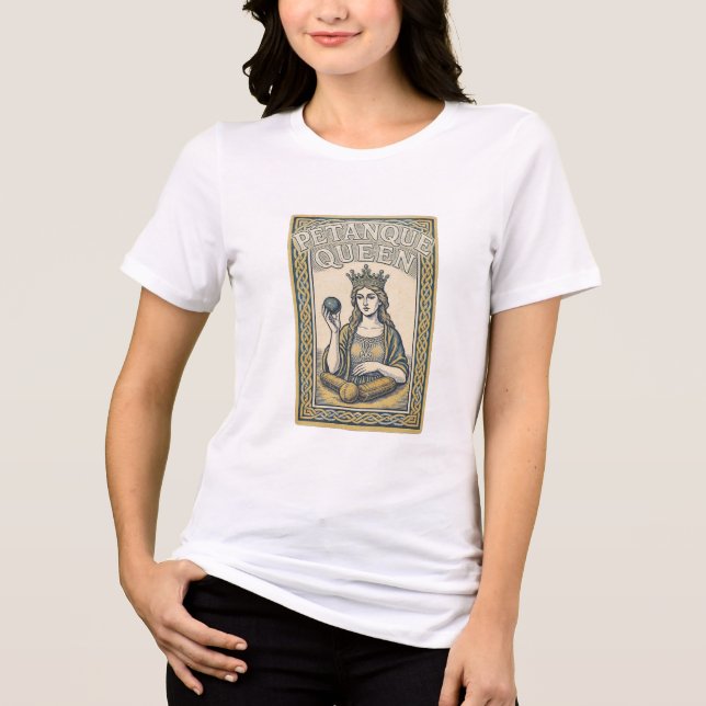 PETANQUE Drottning T-Shirt (Framsida)