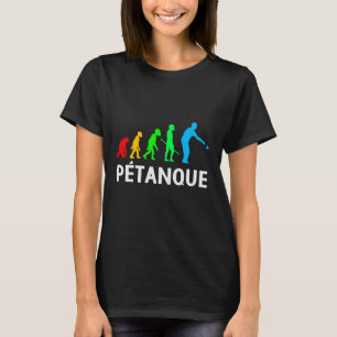 Petanque Evolution Bocce Bollar Boules Sports Raff T Shirt
