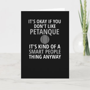 Petanque-gåvor  Petanque Älskare Petanque Kort