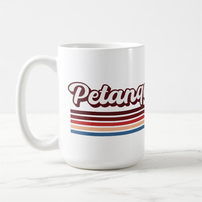 Petanque Gifts, Petanque Älskare, Petanque Player Kaffemugg (Vänster)