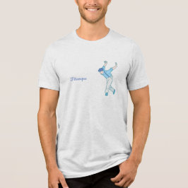 Petanque, Manlig boule-spelare i blått T Shirt