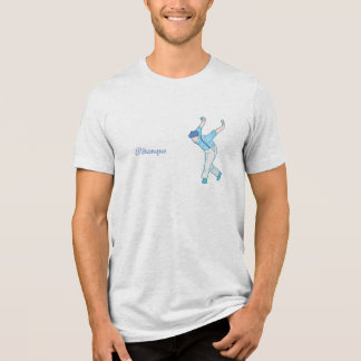 Petanque, Manlig boule-spelare i blått T Shirt