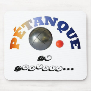 Petanque på arbetsplatsen musmatta