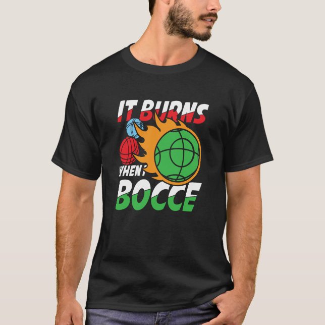 Petanque Petanque Game Bocce Ball Boule for Bocce  T Shirt (Framsida)