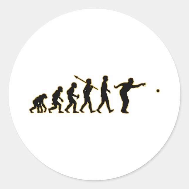 Petanque Runt Klistermärke (Framsida)