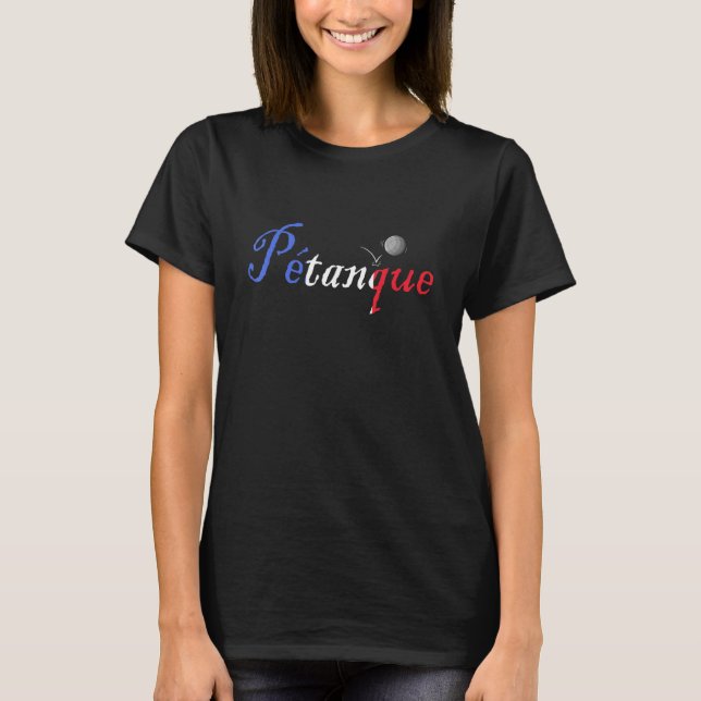 Petanque-spel med barnboules bocce boule_1 t shirt (Framsida)