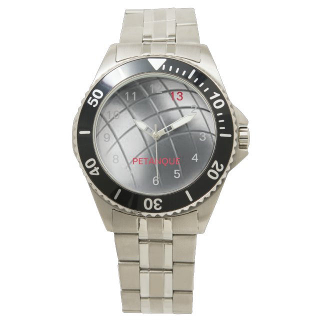 Petanque Watch Steel Armbandsur (Framsida)