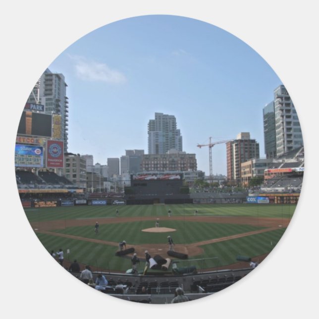 Petco Park San Diego Runt Klistermärke (Framsida)