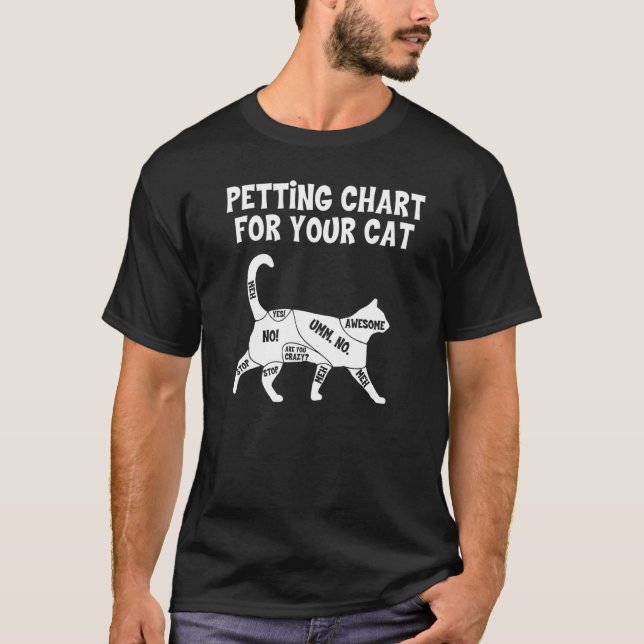 Petdiagram för kattkattägare t shirt (Framsida)