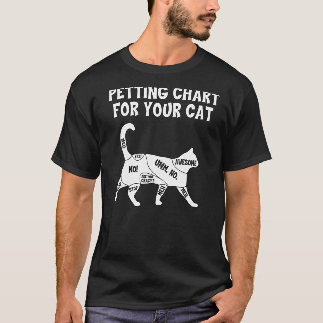 Petdiagram för kattkattägare t shirt (Framsida)
