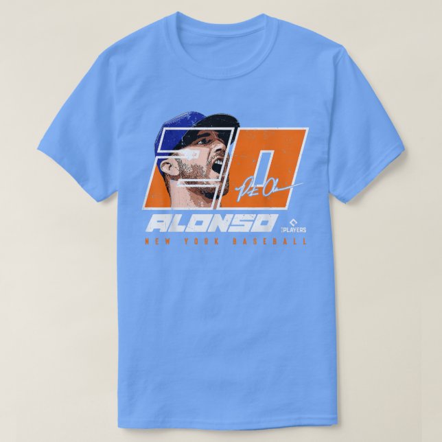Pete Alonso - Silhouette Polar Bear New York MLBPA T Shirt (Design framsida)