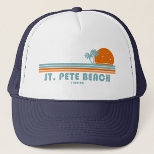 Pete Beach Florida Sol Handflatan Träd Keps