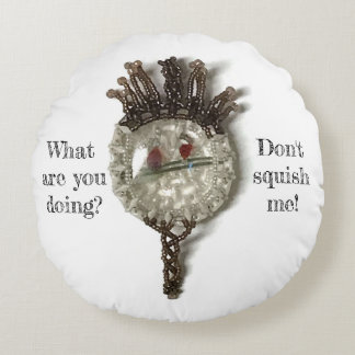 Pete den grumpy Pillow Rund Kudde