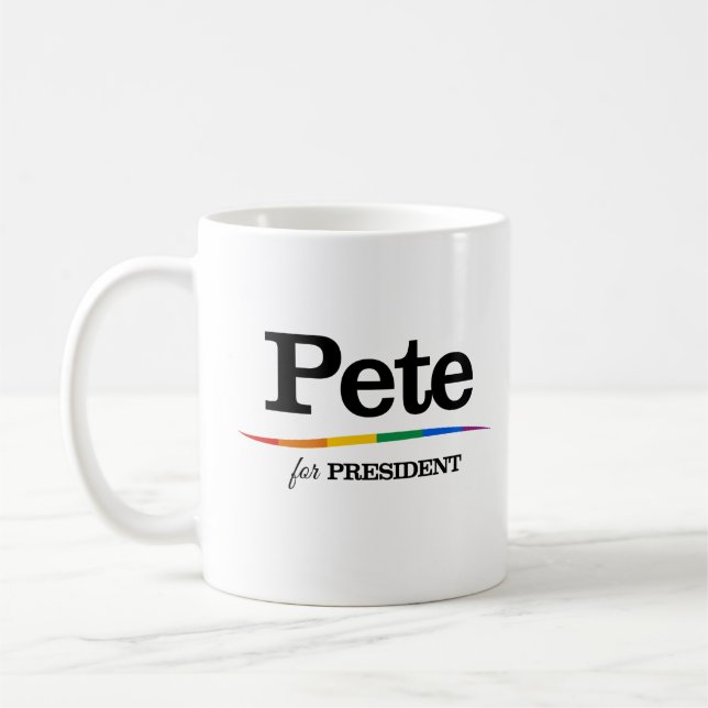 Pete för president kaffemugg (Vänster)