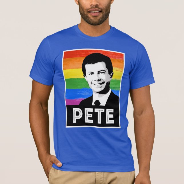 Pete HBTQ-flagga T Shirt (Framsida)