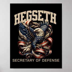 Pete Hegseth försvarsminister Trump-stöd Pa Poster
