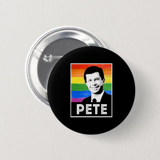 Pete LGBT Flagga Knapp (Framsida & baksida)
