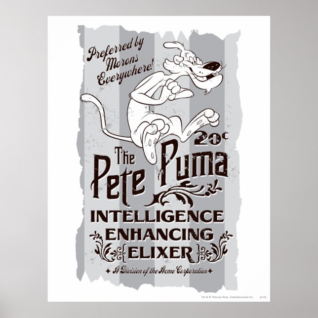 Pete Puma Intelligence Elixer Poster (Framsidan)