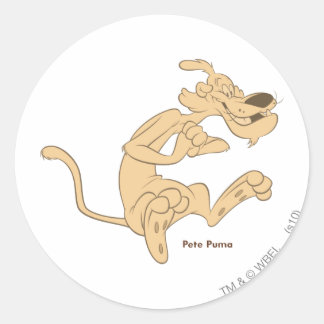 Pete Puma Upphetsad Runt Klistermärke