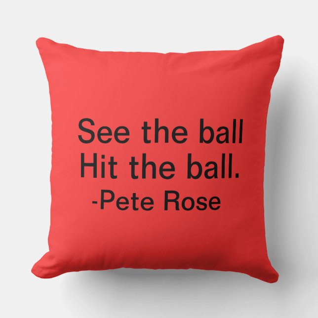 Pete Rose kastkudde Kudde (Framsida)