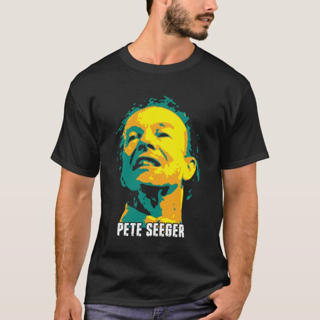 Pete Seeger, en amerikansk sångare och social ac T Shirt (Framsida)