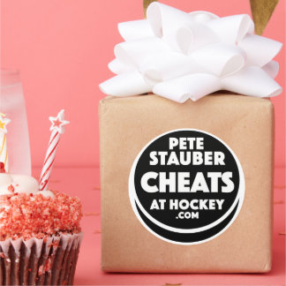 Pete Stauber Fuskar Vid Hockey .com Klistermärken