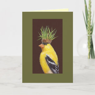 Pete the goldfinch card kort