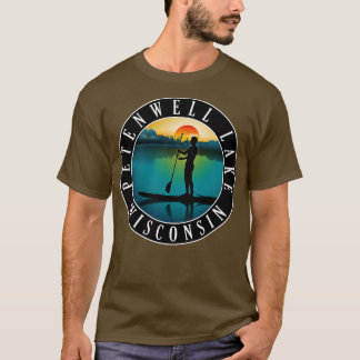 Petenwell Sjö Wisconsin Paddleboarding T Shirt