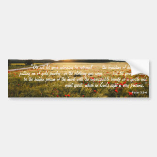 Peter 3:3-4 Bible Verse Women Bildekal