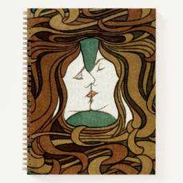 Peter Behrens Kiss Kärlek Abstrakt Art nouveau