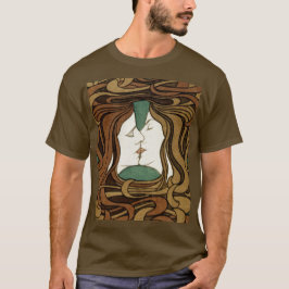Peter Behrens Kiss Kärlek Abstrakt Art nouveau T Shirt