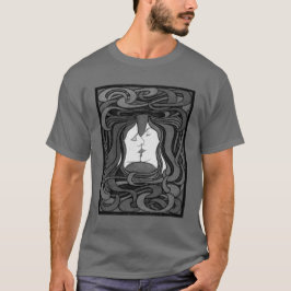 Peter Behrens Kiss Kärlek Abstrakt Art nouveau T Shirt