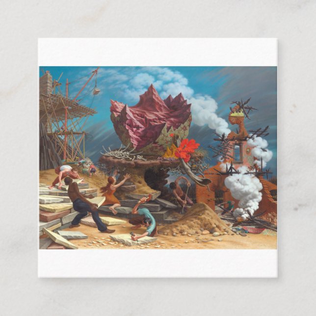 Peter Blume - Sten Fyrkantigt Visitkort (Framsida)