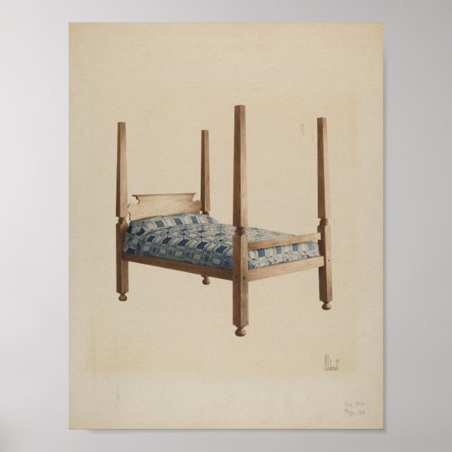 Peter C. Ustinoff Four Poster Bed c. 1940 (Framsidan)