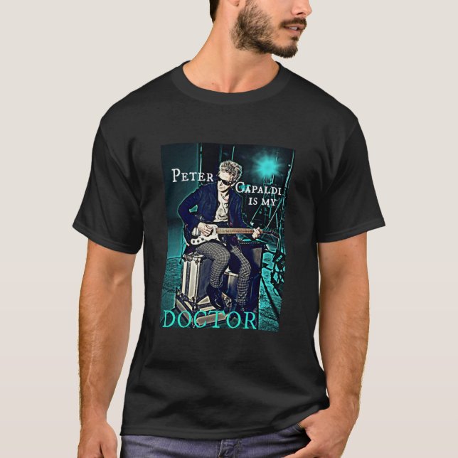 Peter Capaldi Is My Doctor Fitted Scoop  T Shirt (Framsida)