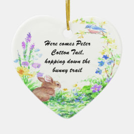 Peter Cotton Tail - Julgransprydnad Keramik