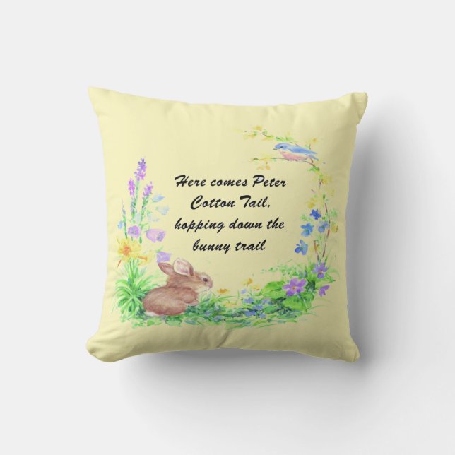 Peter Cotton Tail Kudde (Framsida)